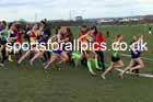 Junior Girls 2024 English Schools Cross Country Champs., Pontefract, March 16th.  Photo: David T. Hewitson/Sports for All Pics